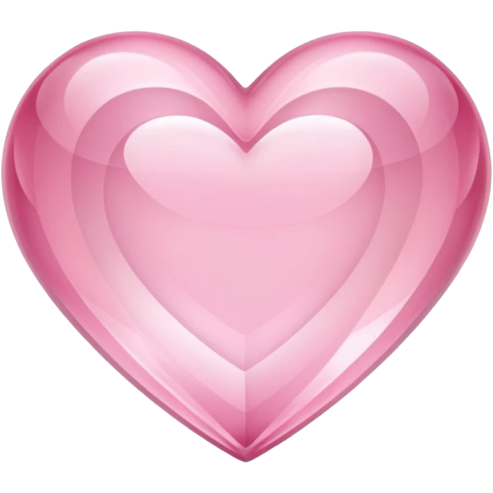 light pink crystal heart emoji