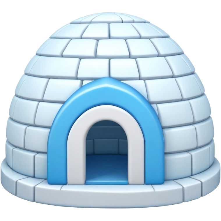 igloo house with different color  emoji