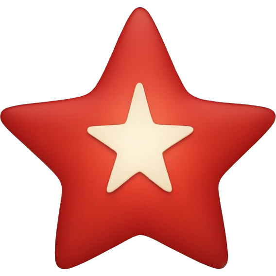 Red star with red circle emoji