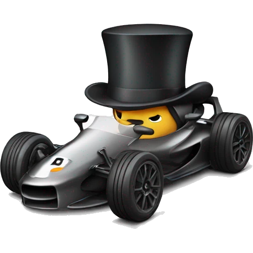 Mclaren with a tophat emoji