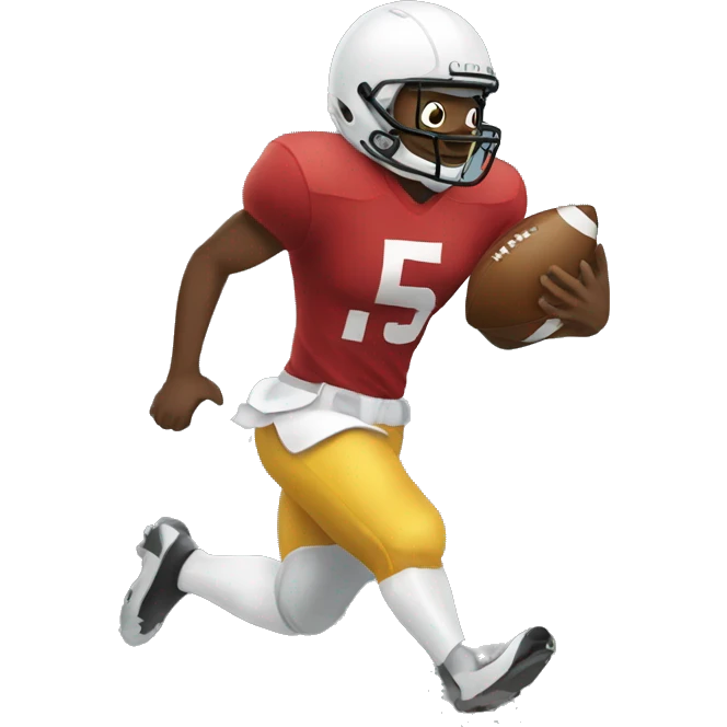 football player running with ball emoji