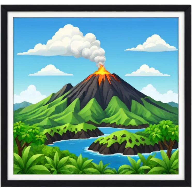 Forme de la terre de la Guadeloupe emoji