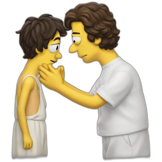 Homer Simpson meeting Timothee chalamet emoji