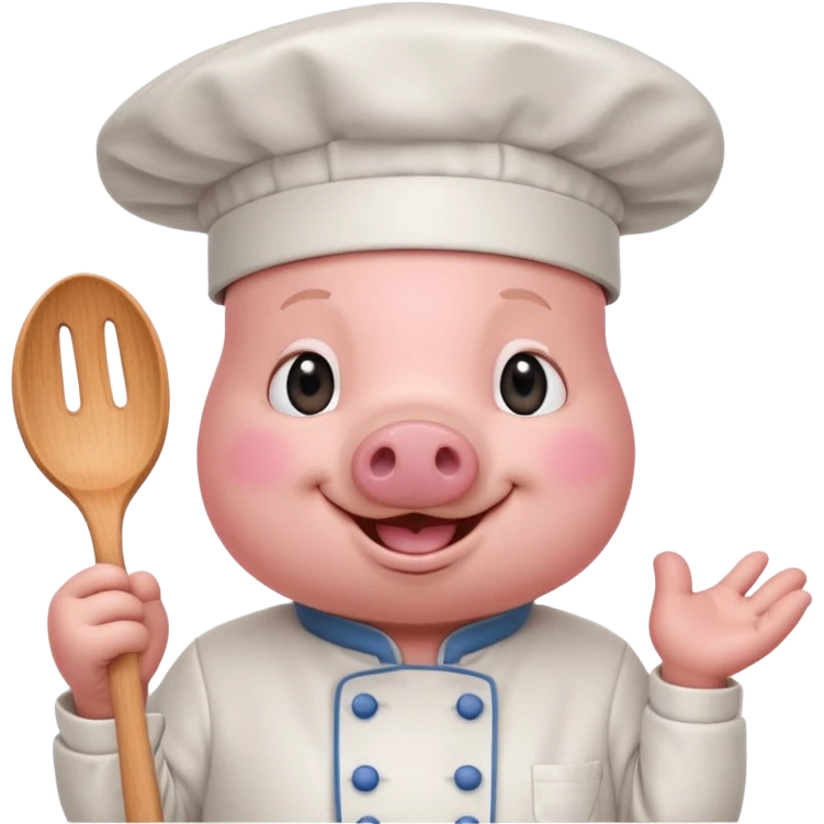 pink chef animal emoji