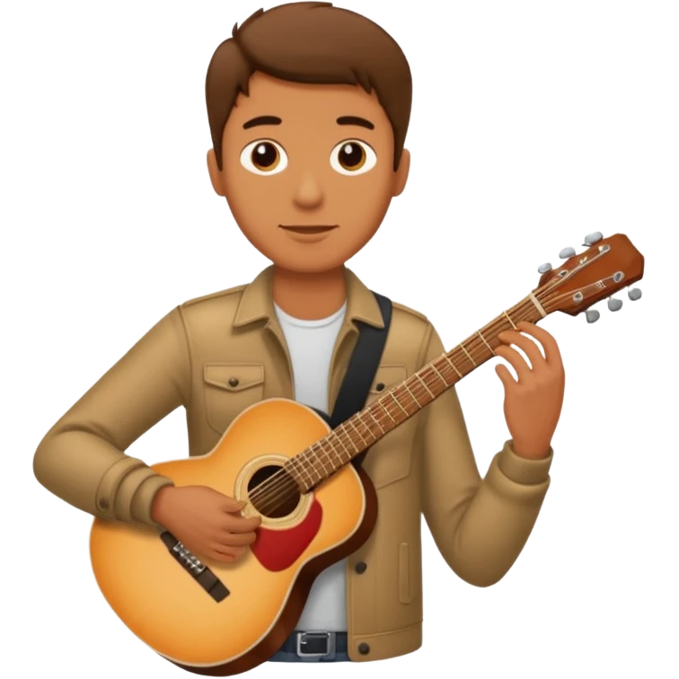 man holding guitar emoji