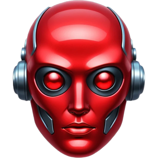 glitter red cyberpunk emoji