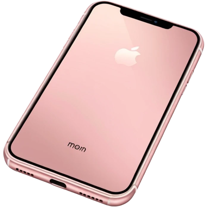 Um iPhone 16 pro max rosa claro  emoji