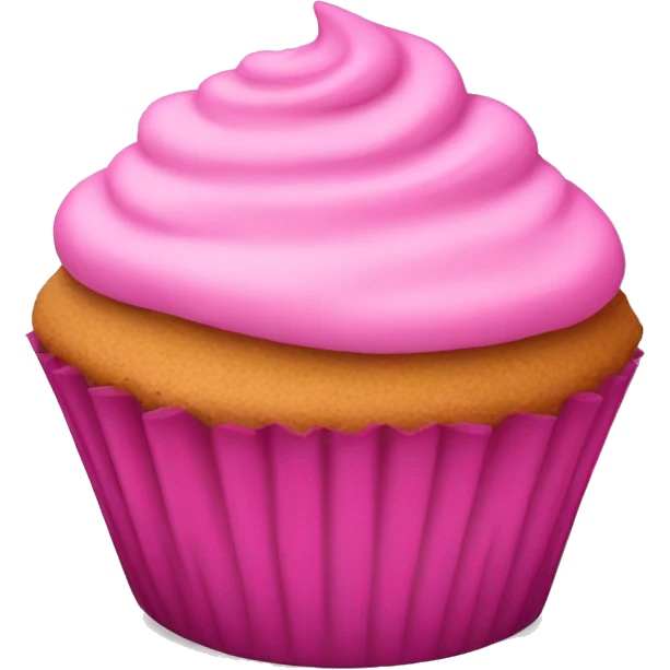 Pink cupcake  emoji