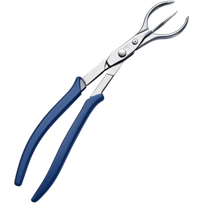 Navy blue Needle nose pliers emoji