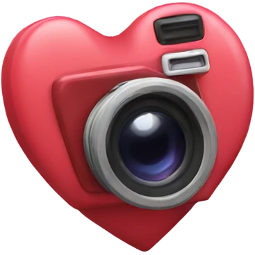 Camera heart emoji