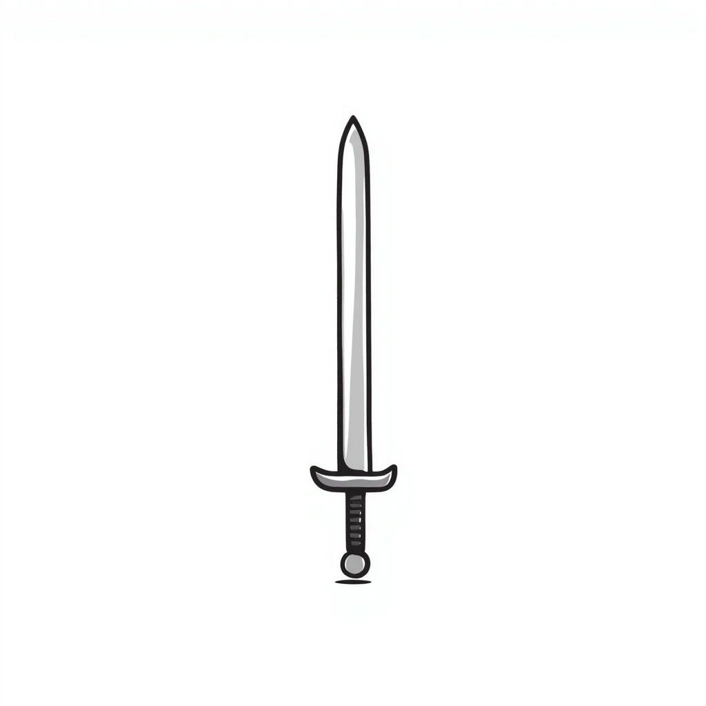 silver sword emoji