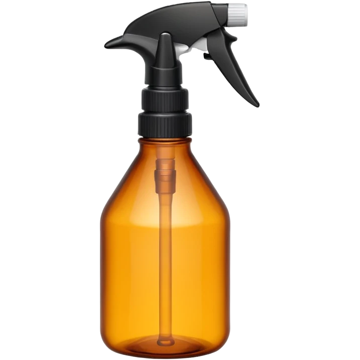 Spray bottle amber black top emoji
