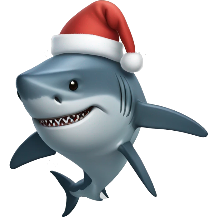 Shark Santa  emoji