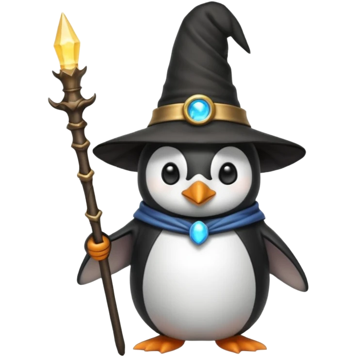 Penguin Wizard emoji