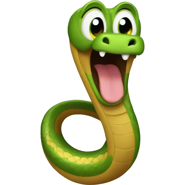 Singing snake emoji