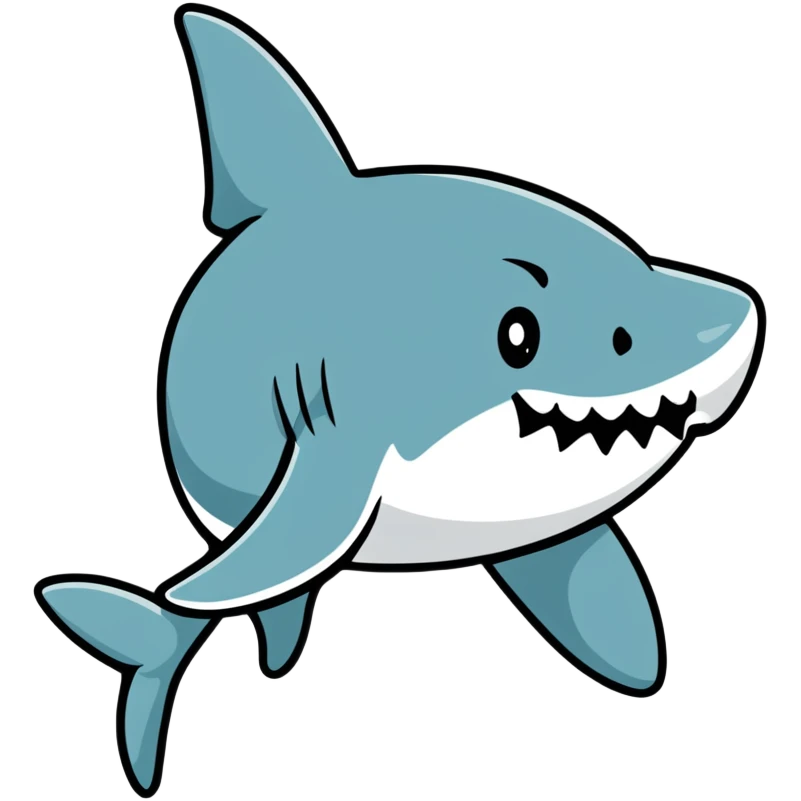 shark wearing a black top hat emoji