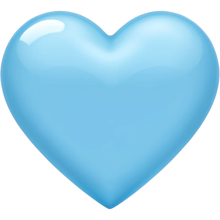 Amazing light blue heart emoji