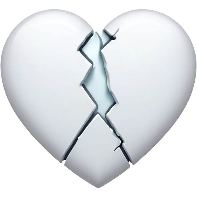 white heart broken  emoji
