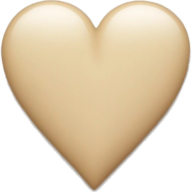 Beige heart  emoji