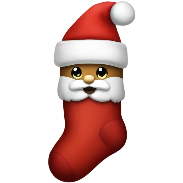 Santa sock emoji