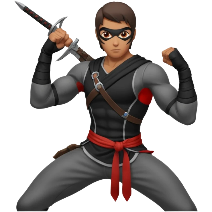 assassin male pose emoji