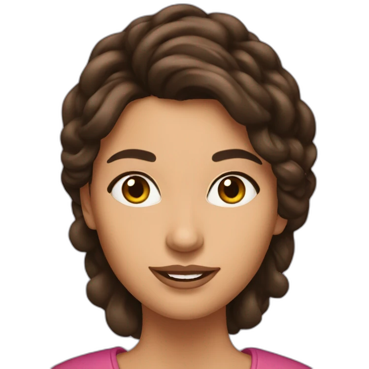 Mélissa brunette emoji