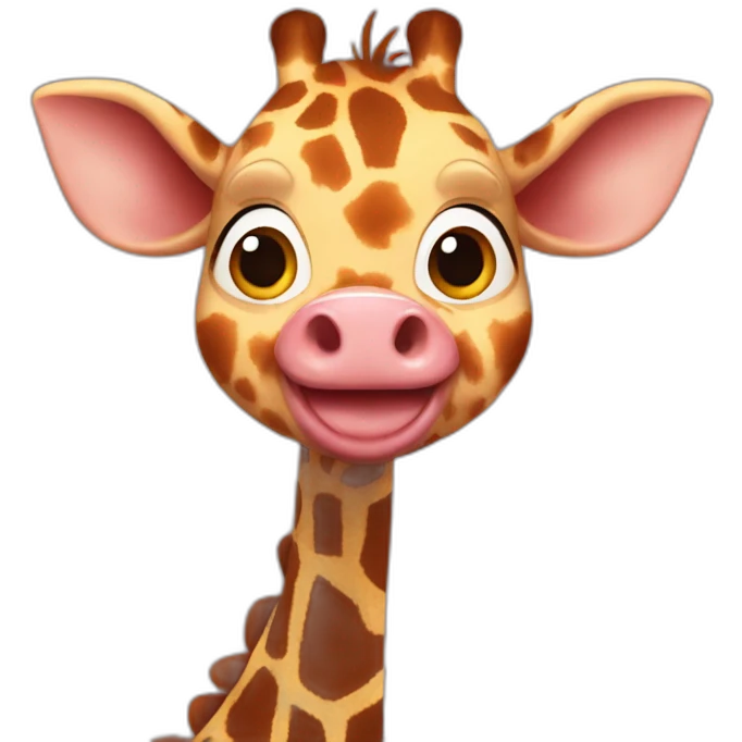 Chucky as giraffe pig emoji