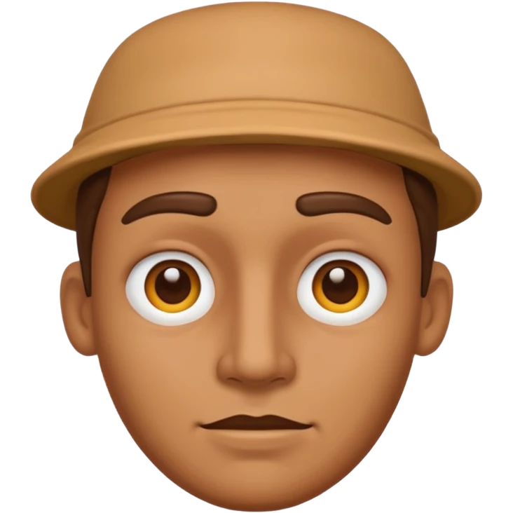 Clay man face emoji