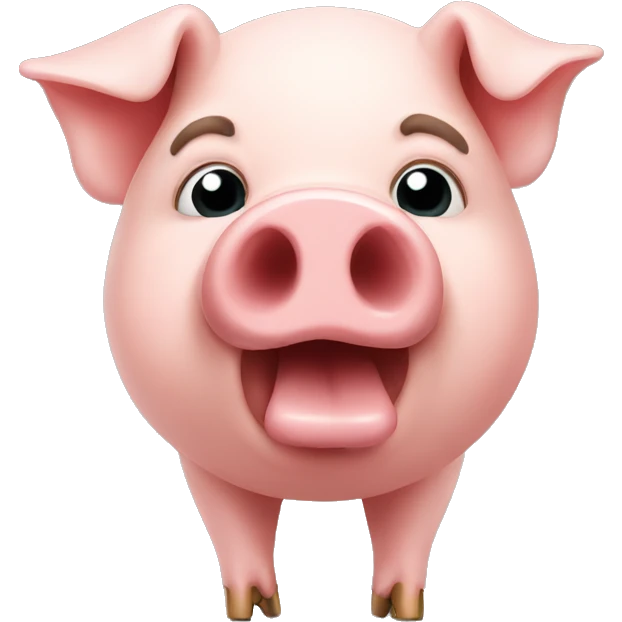pig that pipes whistle emoji