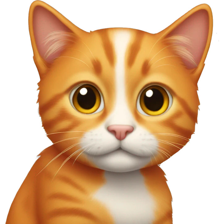 Orange little cat emoji