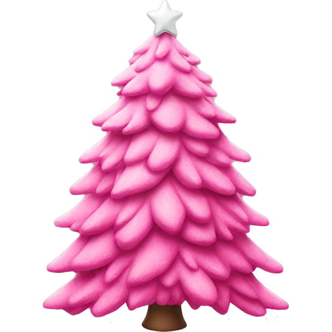 Pink christmas tree emoji