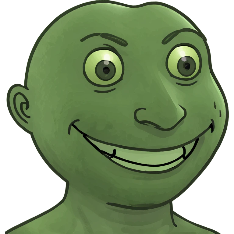 standing person with a smiley face emoji