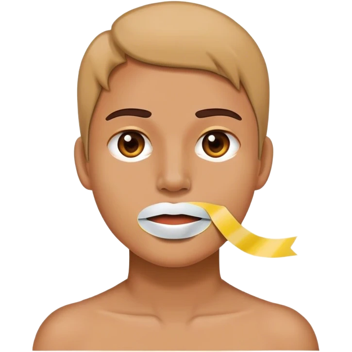 Mouth tape emoji
