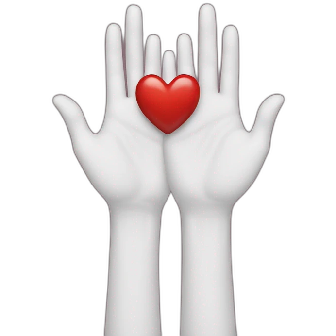 Hands-heart emoji