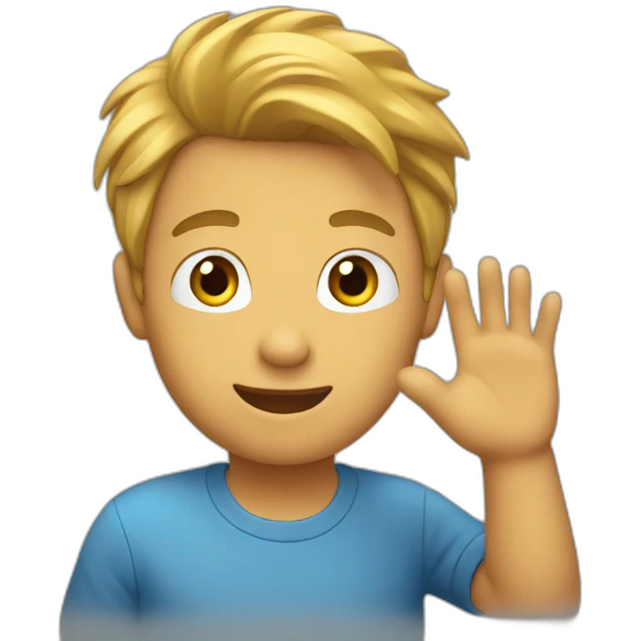 Chris waving emoji