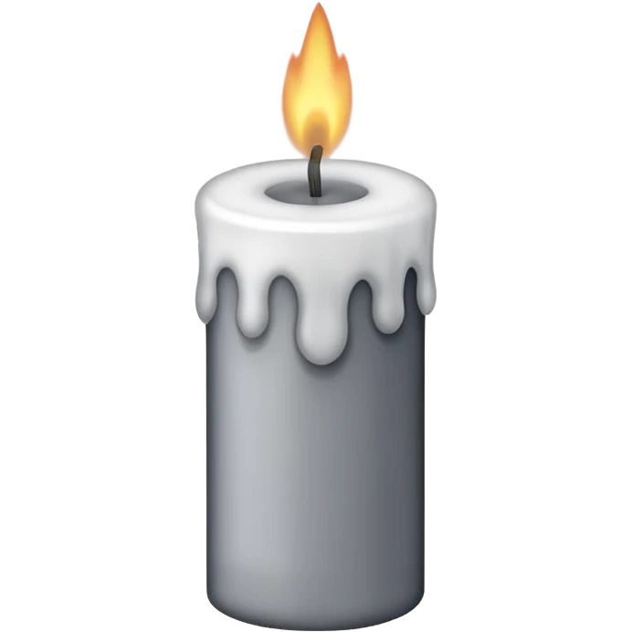 Candel with no flame 🔥 only smoke emoji