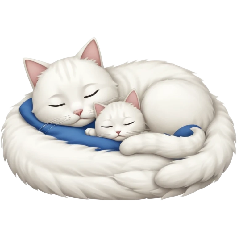word nedelja and white cat sleep on  it emoji