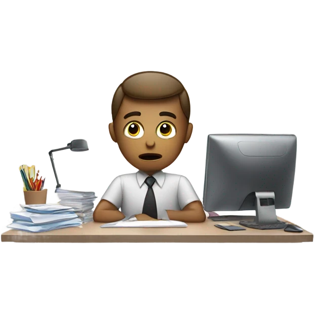 Me bored at work emoji