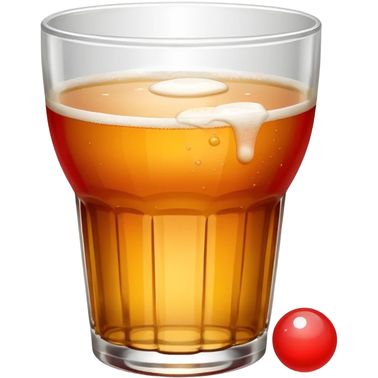Generami l’emoji di un bicchiere da beer pong con una pallina da beer pong  emoji