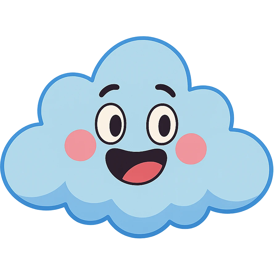 happy cloud emoji