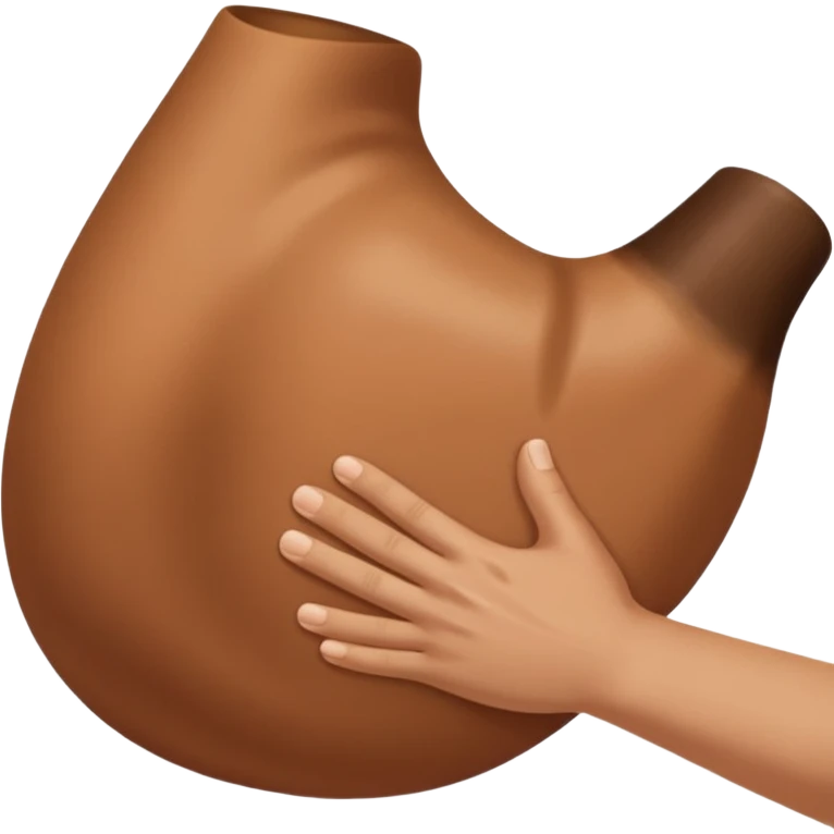 Hand slapping a butt emoji