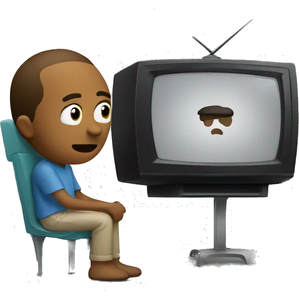 Person watch tv emoji