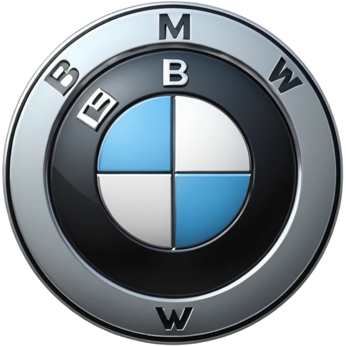 Bmw symbol real without double layer  emoji