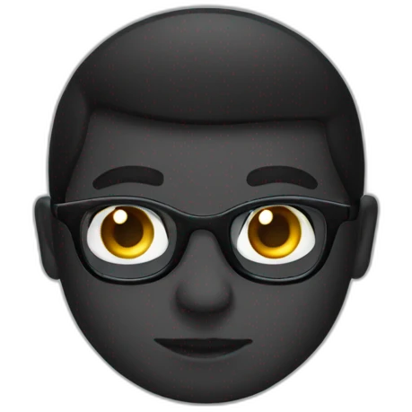 lentes negros emoji