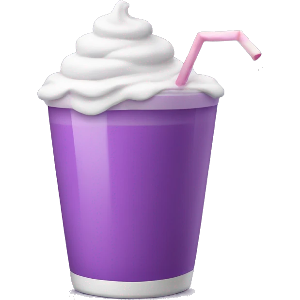 cup of purple milkshake emoji