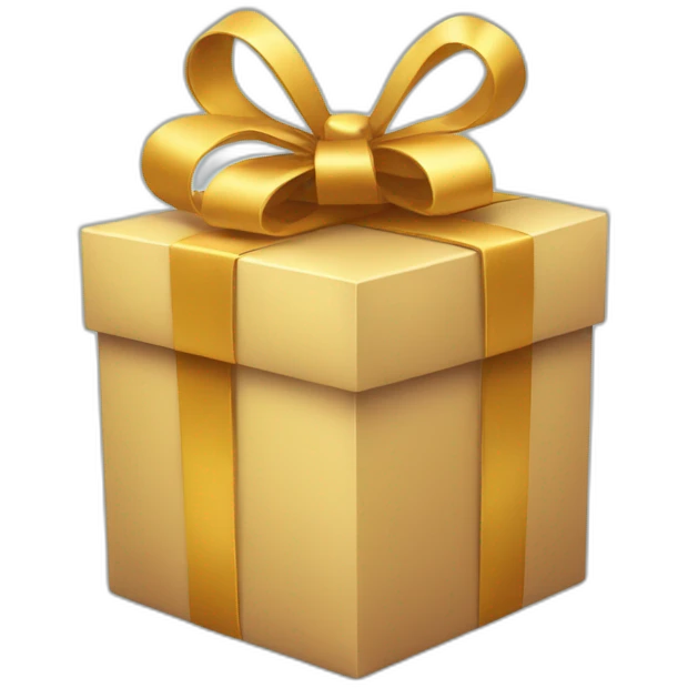 gift box with smile emoji