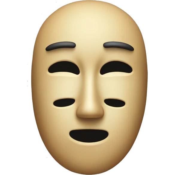 happy and sad mask emoji