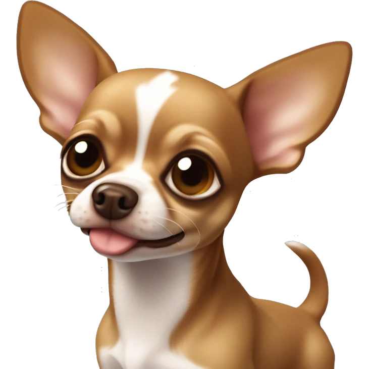 Brown apple head Chihuahua ￼ emoji