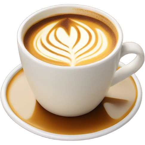 Stacked tulip latte art emoji