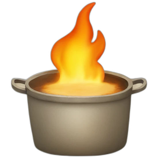 Burn Tofu in pot emoji